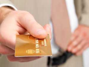 Credit card, money, bank business and hand